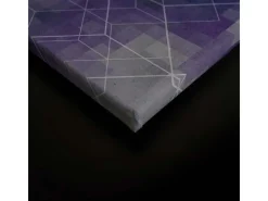 Bricoflor Leinwandbild Grün Blau Pixel Bild Geometrisch Mit Farbverlauf Modern Schlafzimmer Und Teenager Wandbild 120 X 80 Cm