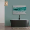 Clearance Bricoflor Leinwandbild Mit Fischen Küchen Und Badezimmer Bild Mit Meer Motiv Fischschwarm Auf Wandbild In 120 X 80 Cm