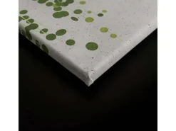 Bricoflor Leinwandbild Mit Pflanzen Grün Weiß Deko Wandbild Für Schlafzimmer Und Küche Pflanzenwand Auf Bild In 120 X 80 Cm