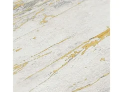 Clearance Bricoflor Marmor Tapete Weiß Gold Grau für Wohnzimmer und Schlafzimmer Scheuerbeständige Vliestapete in Marmoroptik mit Vinyl