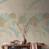 Clearance Bricoflor Monstera Tapete In Beige Mint Gold Moderne Fototapete Mit Palmenblättern Vlies Mustertapete Ideal Für Wohnzimmer