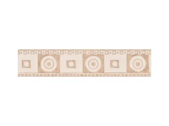 Hot Bricoflor Naturstein Tapeten Bordüre für Küche und Badezimmer Mediterrane Tapetenbordüre aus Vlies und Vinyl Beige Tapetenborte in Mosaik Optik