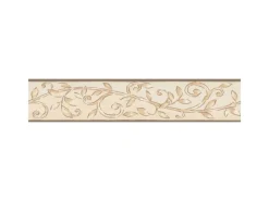 Sale Bricoflor Papier Tapetenbordüre für Küche Mediterrane Bordüre mit Ornament Vinyl Wandbordüre im Landhausstil in Beige und Gold