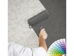 Bricoflor Putz Vliestapete Weiß Einfarbige Vlies Strukturtapete in Putzoptik überstreichbar Uni Tapete Schlicht zum überstreichen für Wohnzimmer