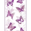 Clearance Bricoflor Schmetterling Tapete Weiß Lila Selbstklebende Wandtapete für Kinderzimmer Von Mädchen Kinder Vinyltapete als Tapetenpaneel Selbstklebend