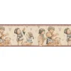 Best Bricoflor Selbstklebende Bordüre für Babyzimmer Tapetenbordüre mit Teddy Bären Kinderzimmer Tapetenborte in Beige Braun mit Vinyl
