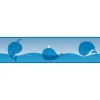 Clearance Bricoflor Selbstklebende Bordüre für Kinderzimmer Babyzimmer Tapete Wale Blau Tapetenbordüre Maritim Ideal für Jungen und Mädchen