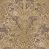 Bricoflor Tapete Orientalisches Muster Paisley Vliestapete mit Ornamenten Braun Gold Ideal für Wohnzimmer und Schlafzimmer