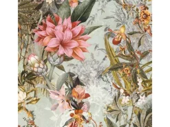 Bricoflor Vintage Blumentapete In Grün Rosa Ausgefallene Tapete Mit Großen Blumen Orientalisch Florale Tapete Für Schlafzimmer