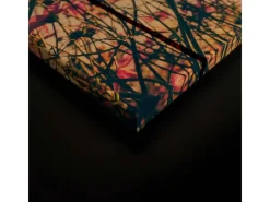 Sale Bricoflor Wandbild Fensterblick In Garten Leinwandbild Mit Blumenwiese In Sonnenuntergang Deko Bild Für Schlafzimmer In 90 X 60 Cm