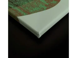 Best Bricoflor Wandbild Grün Abstrakt Leinwandbild Berge In Neonfarben Modernes Bild Für Wohnzimmer Und Schlafzimmer In 90 X 60 Cm