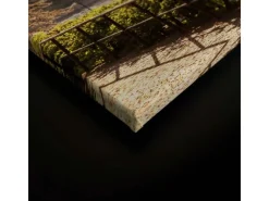 Discount Bricoflor Wandbild Mit Skyline Von Frankfurt Stadt Leinwandbild Ideal Für Küche Und Büro Moderne Canvas Leinwand Im Querformat Auf Keilrahmen