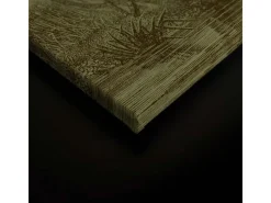 Best Bricoflor Wandbild Regenwald Wohnzimmer Bild Olivgrün Leinwand Dschungel Motiv Im Vintage Stil 90 X 60 Cm Quer