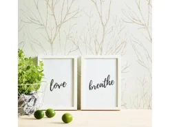 New Bricoflor Weiß Gold Tapete mit Baum Design Waldtapete im Modernen Stil für Esszimmer und Schlafzimmer Vlies Mustertapete mit Vinyl