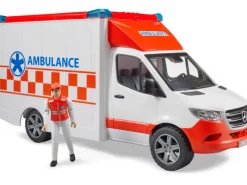 Bruder Spielzeug MB Sprinter Ambulanz mit Fahrer, Licht und Sound