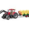 New Bruder Spielzeug Miniatur-Traktor Case IH Optum 300CVX Frontlader