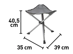 Discount Campinghocker Palmelo Faltbar Hellgrau