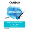 CANSON Graduate Aquarellpapier Fein A3 Naturweiß 20 Blatt