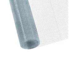 CCLIFE Hühnerzaun Geflügelnetz 6.3mm Maschenweite 50cm Höhe 5m Länge Verzinkt Silber