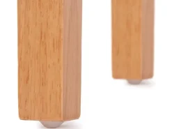 Outlet CHEFGASTRO Esszimmerstuhl 4er-Set Klassisch & Zeitlos 90x43x56cm Sitzhöhe 45cm Leder Rot Helle Beine Schwarz