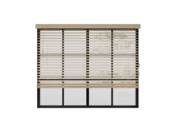 Cocoon Home Concepts Holz Jalousien 80 x 175 50mm Lamellen Naturel