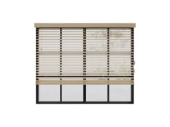 Cocoon Home Concepts Holz Jalousien 90 x 130 50mm Lamellen Naturel