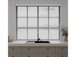 Cocoon Home Concepts Holz Jalousien 90 x 240 50mm Lamellen Weiß