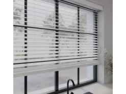 Cocoon Home Concepts Holz Jalousien 80 x 175 50mm Lamellen Weiß