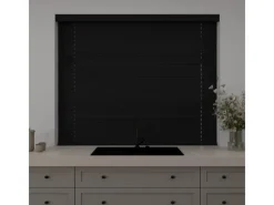 Hot Cocoon Home Concepts Holz Jalousien 140 x 175 50mm Lamellen Schwarz