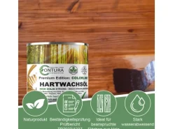 CONTURA Hartwachsöl Colorline FARBIG Fußbodenöl Parkettöl Möbelöl Holzöl 2,5 Liter 02 Raucheiche