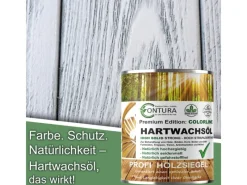 CONTURA Hartwachsöl Colorline FARBIG Fußbodenöl Parkettöl Möbelöl Holzöl 1 Liter 01 Farblos