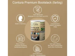 CONTURA 2K Bootslack Farbig Yacht Buntlack Metall Holz GFK Boot Glänzend 1,1 Liter RAL 9010 Analog