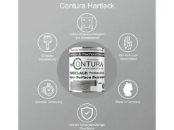 CONTURA Tischplattenlack Hartlack Treppenlack Lack & Universallack Grundierung Seidenmatt 750ml