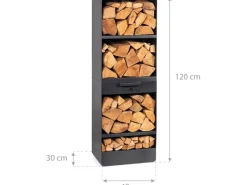 Outlet CookKing Kaminholzregal Vento 30x40x120cm