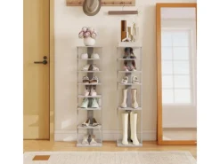 Costway 8 Stufiges Schuhregal Höhenverstellbar Holz Einzel