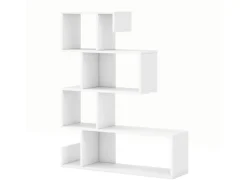 Costway Bücherregal mit 4 Ebenen 80 x 22 x 100 cm Weiß