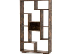 Costway Bücherregal mit 9 Fächern Standregal 120cm