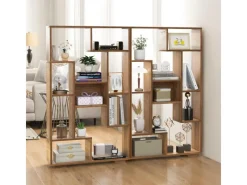 Costway Bücherregal mit 9 Fächern Standregal 120cm