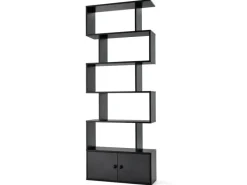 Costway Bücherregal mit Türen Standregal 183 x 70 x 23 cm