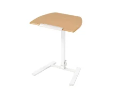 Costway Beistelltisch Höhenverstellbar mit Rollen Stehtisch