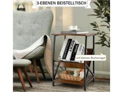 Sale Costway Beistelltisch 3-Stufiger Plattenspielerständer Couchtisch