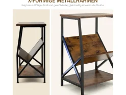 Sale Costway Beistelltisch 3-Stufiger Plattenspielerständer Couchtisch