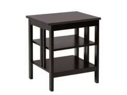 Clearance Costway Nachttisch 3 Ebenen Beistelltisch Nachtschrank Braun