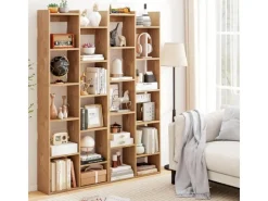 Costway 12-stöckiges Bücherregal mit Anti-Kipp-Sicherungen