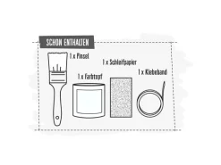 Clearance CREATE! by OBI DIY Farb-Set Baumwolle Satin Finish 125 ml