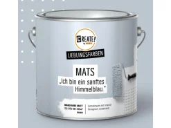 CREATE! by OBI Lieblingsfarben Wandfarbe Mats matt 2,5 l Himmelblau