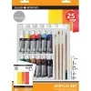 Best Daler-Rowney Simply Acryl-Mal-Set sortierte Farben 25 teilig
