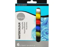 Sale Simply Daler-Rowney Aquarellfarben-Set 6 x 12 ml Farbtuben