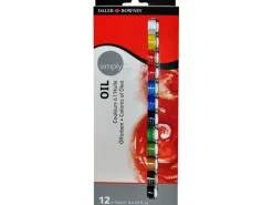Sale Simply Daler-Rowney Ölfarben-Set mit 12 x 12 ml Farbtuben