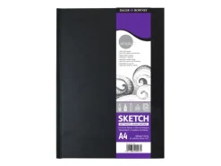 Clearance Daler Rowney Daler-Rowney Simply Skizzenbuch Mittlere Körnung 100gsm Hardcover A4 Softweiß